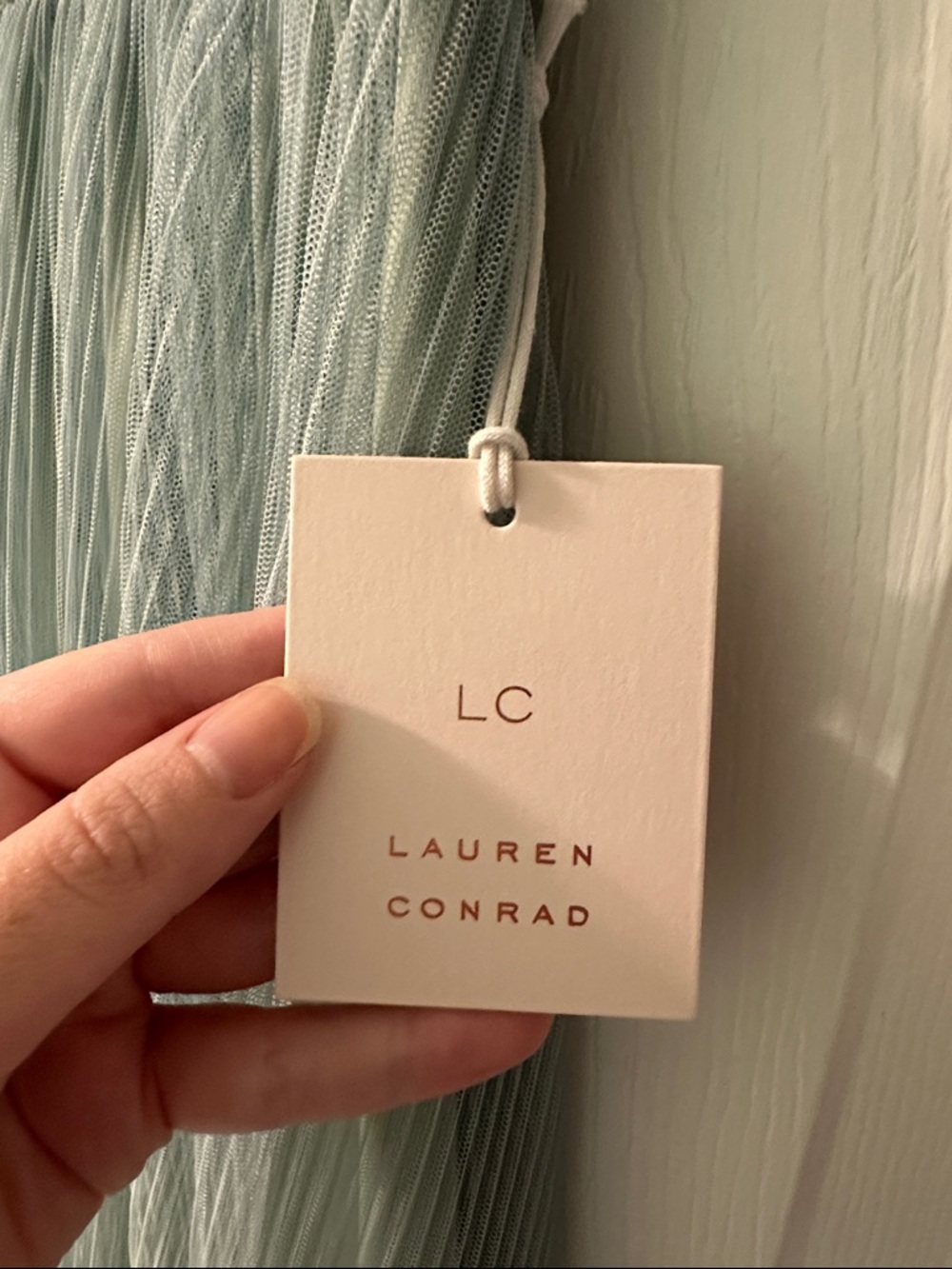 LC Lauren Conrad Blue Green Ombre Tulle Skirt - Picture 3 of 4